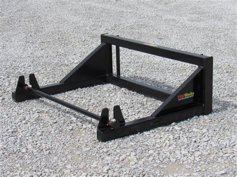 skid steer attachment to un roll plastic|Skid Steer Material Roller Attachments.